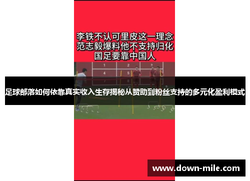 足球部落如何依靠真实收入生存揭秘从赞助到粉丝支持的多元化盈利模式