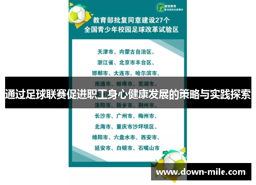 通过足球联赛促进职工身心健康发展的策略与实践探索 通过足球联赛促进职工身心健康发展的策略与实践探索